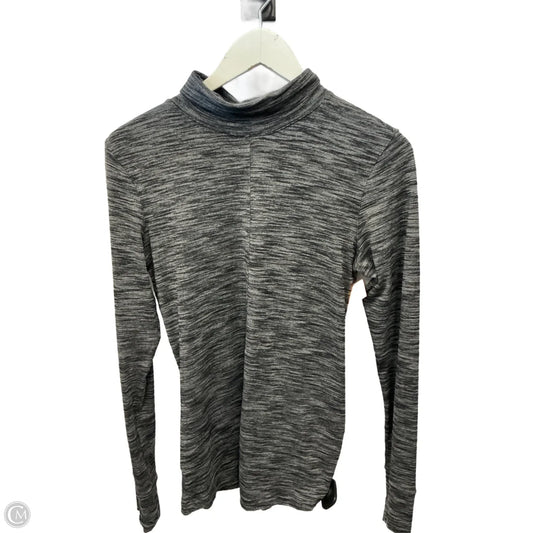 Athletic Top Long Sleeve Collar By Lululemon In Grey, Size: S
