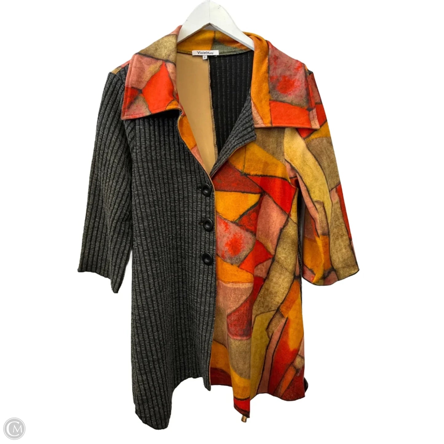 Cardigan By Clothes Mentor In Gold, Size: S