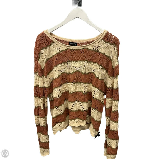 Sweater By Originality In Orange, Size: L