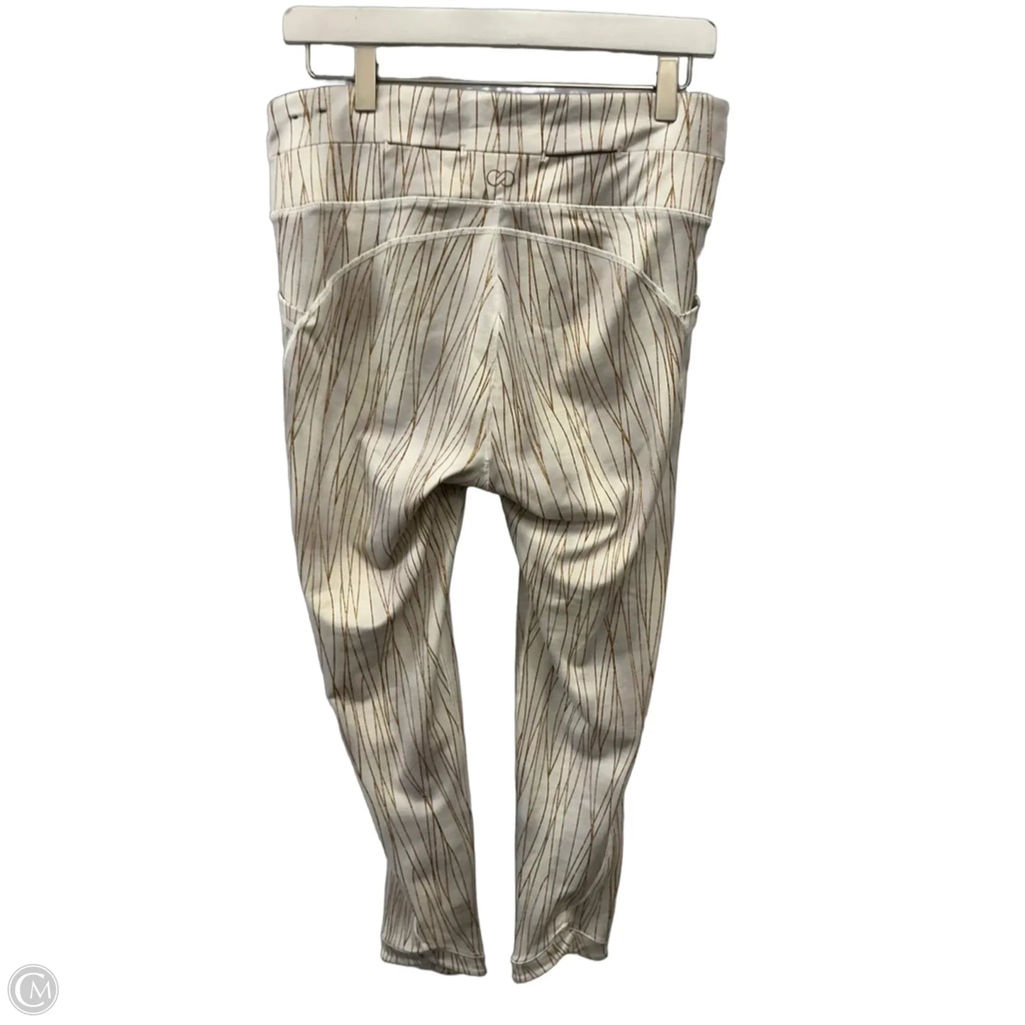 Athletic Leggings By Calia In Cream, Size: L