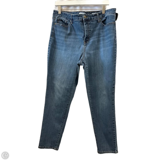 Jeans Skinny By Jessica Simpson In Blue Denim, Size: 16