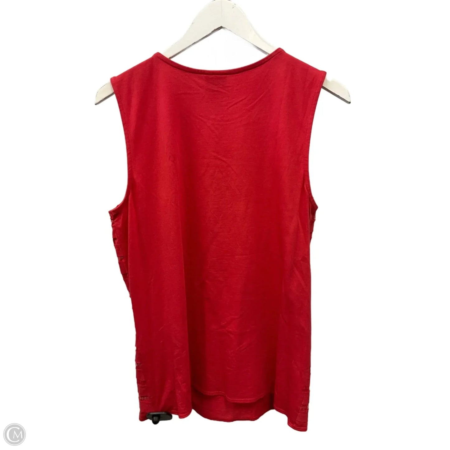 Top Sleeveless By Chicos In Coral, Size: M