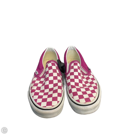 Shoes Flats By Vans In Pink, Size: 8.5