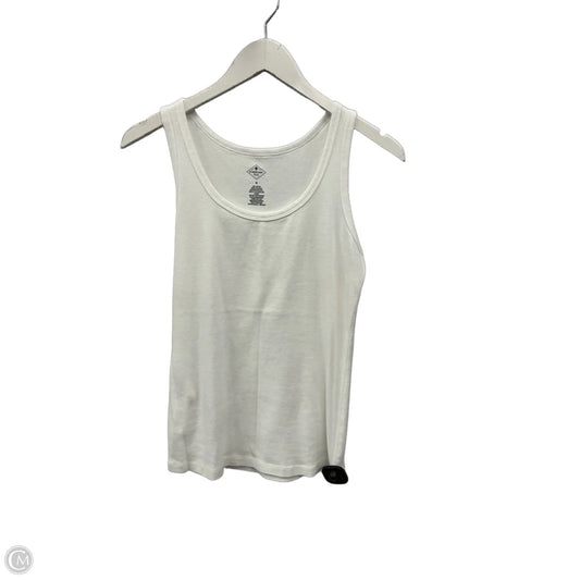 Top Sleeveless Basic By St Johns Bay In White, Size: S