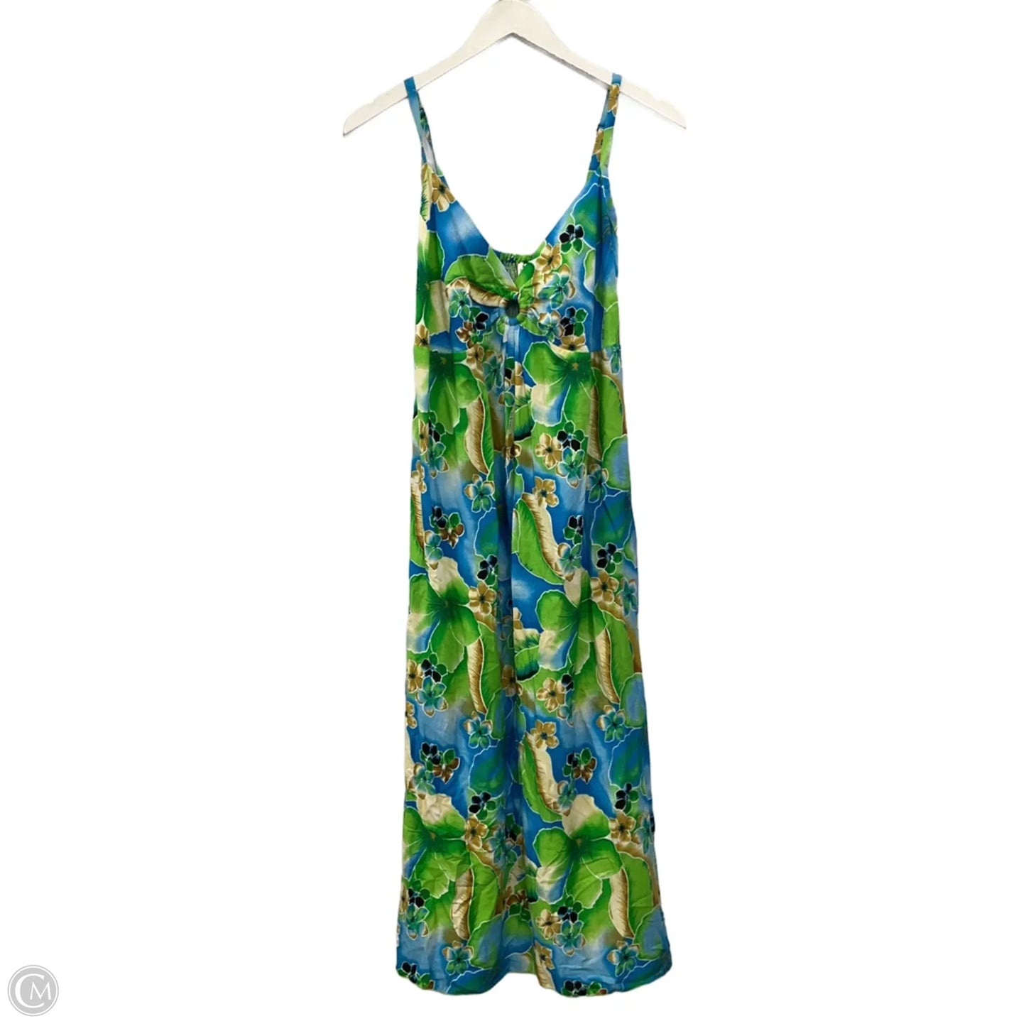 Dress Casual Maxi By Clothes Mentor In Blue & Green, Size: S