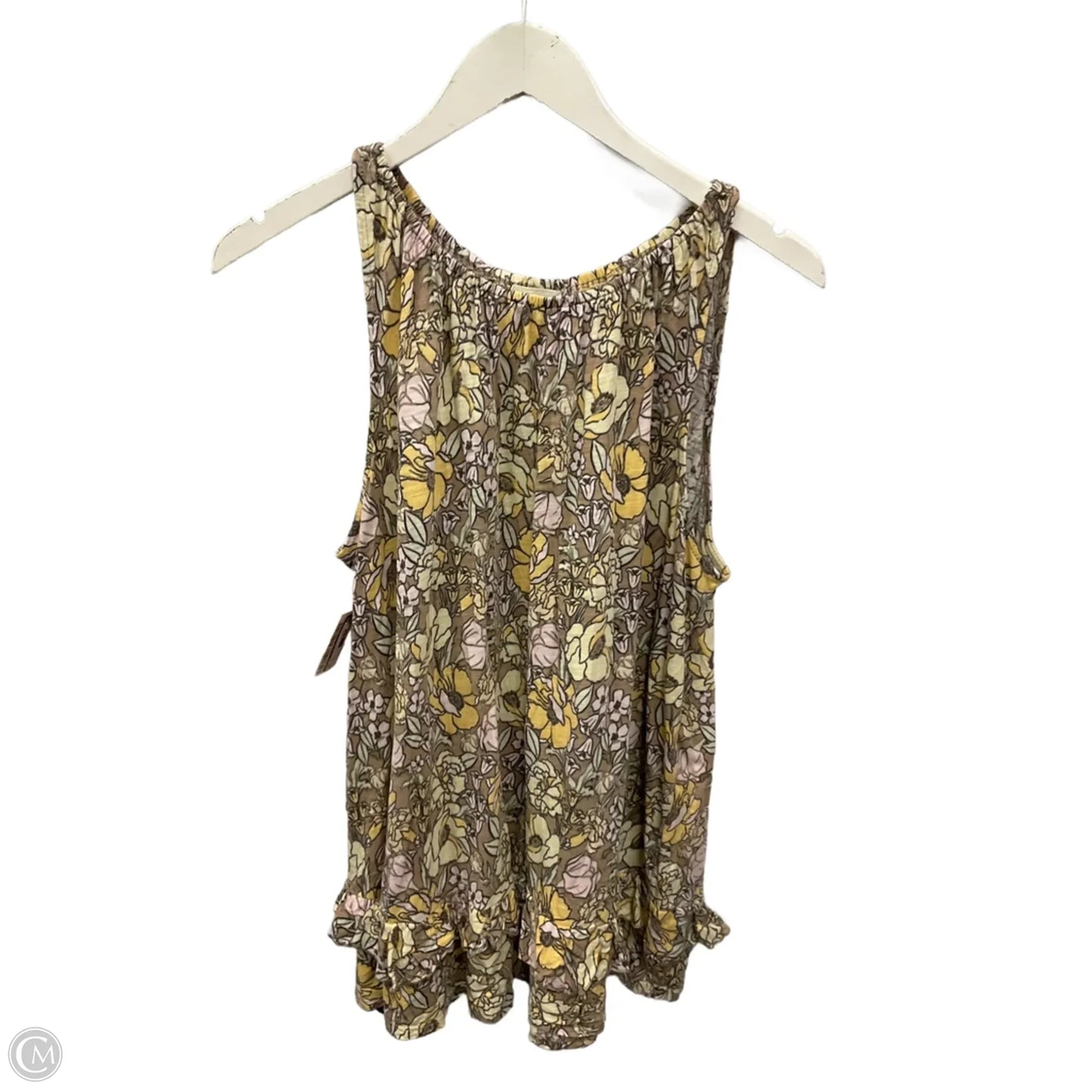 Top Sleeveless By Cupio In Yellow, Size: Xl