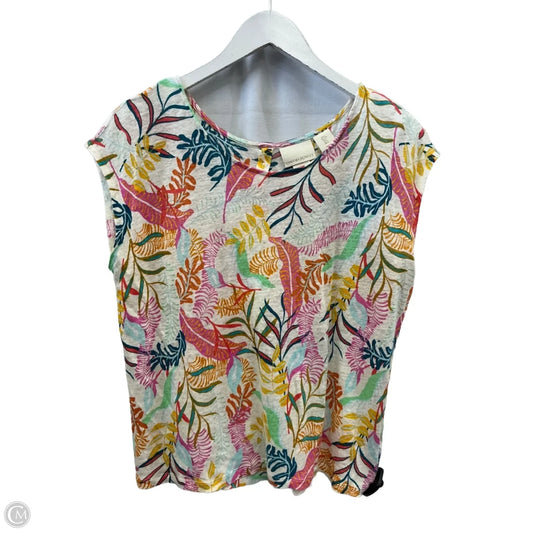 Top Short Sleeve By Cynthia Rowley In Multi-colored, Size: L