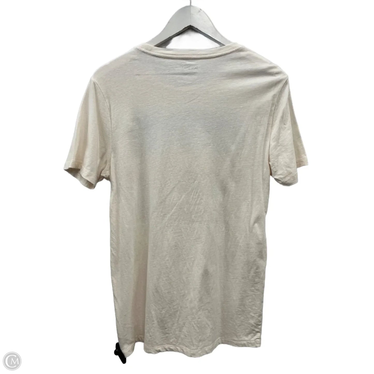 Top Short Sleeve By Old Navy In Cream, Size: S
