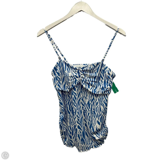 Skirt Set 2pc By Clothes Mentor In Blue & White, Size: M