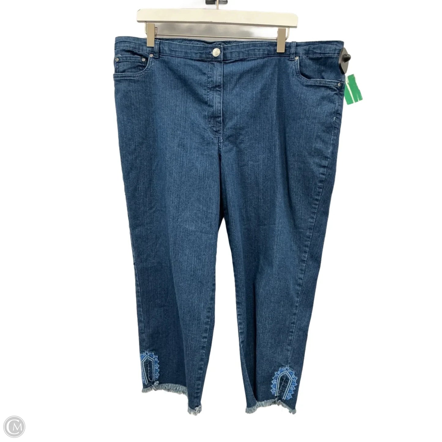 Capris By Ruby Rd In Blue Denim, Size: 18