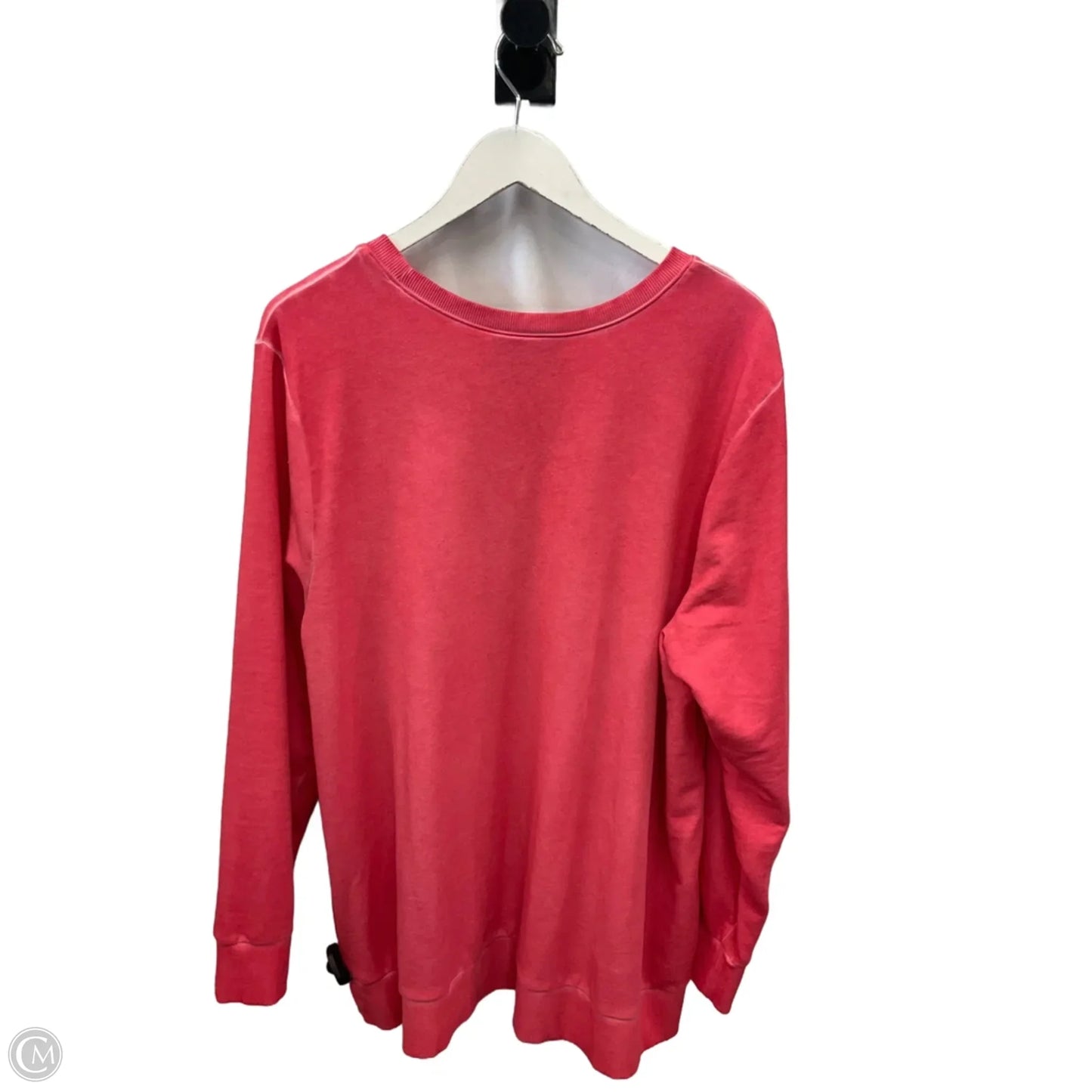 Sweatshirt Crewneck By Lane Bryant In Coral, Size: Xl