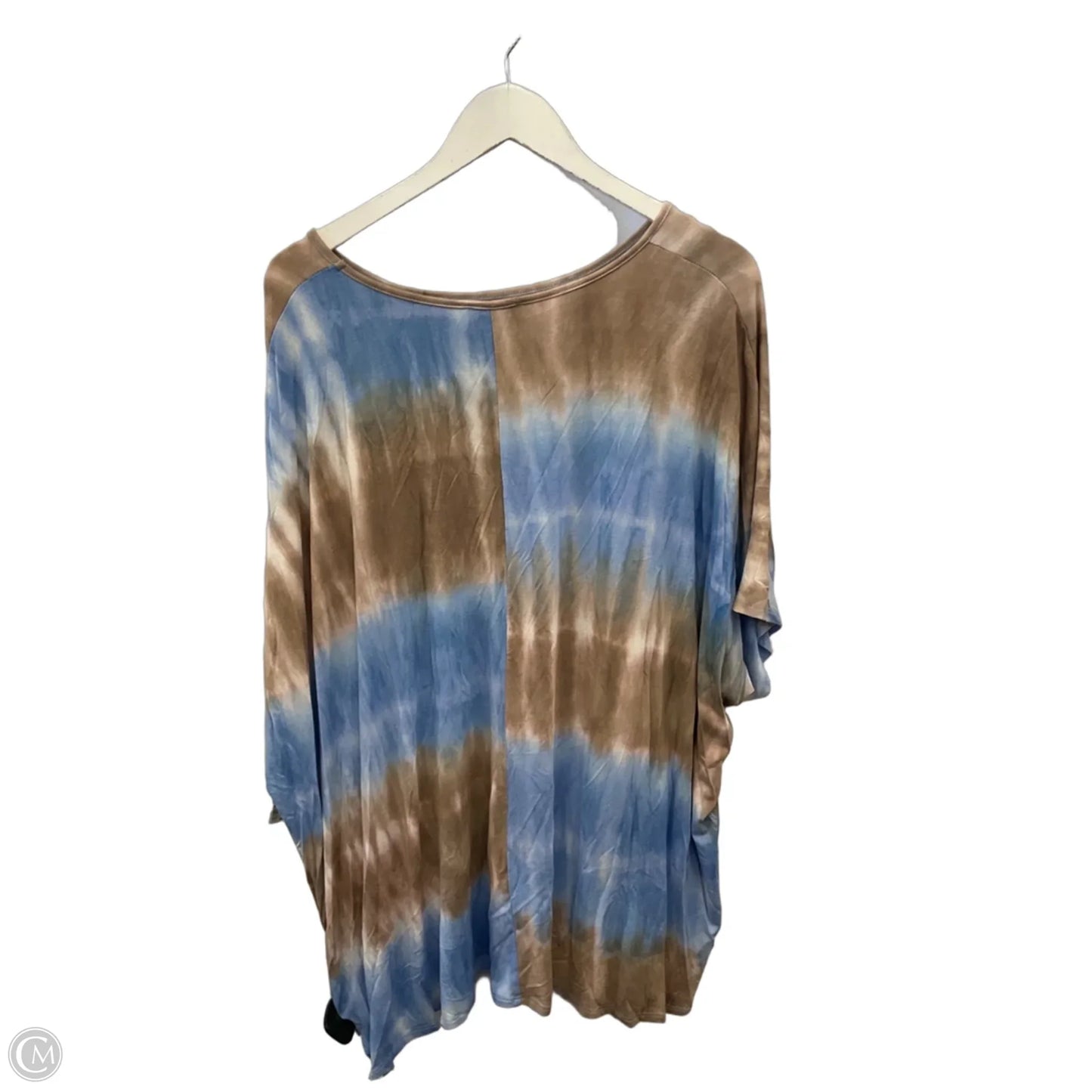 Swimwear Cover-up By Spin In Blue & Brown, Size: Osfm