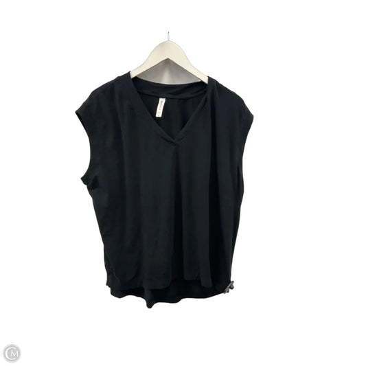 Athletic Top Short Sleeve By Athleta In Black, Size: 1x
