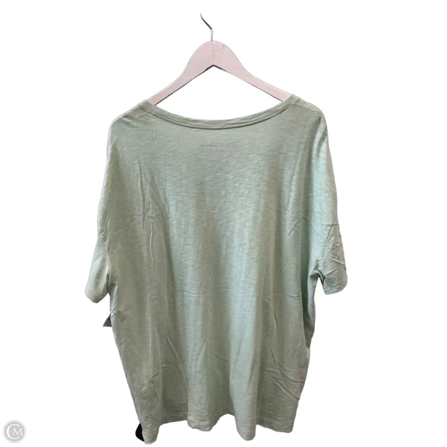 Top Short Sleeve By Life Is Good In Green, Size: Xxl
