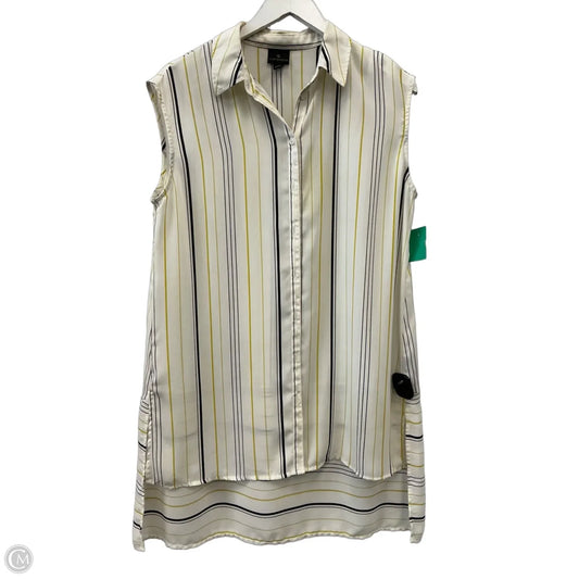Top Sleeveless By Worthington In Black & White, Size: M