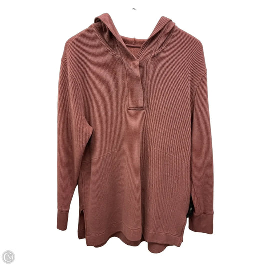 Sweatshirt Hoodie By Athleta In Pink, Size: M