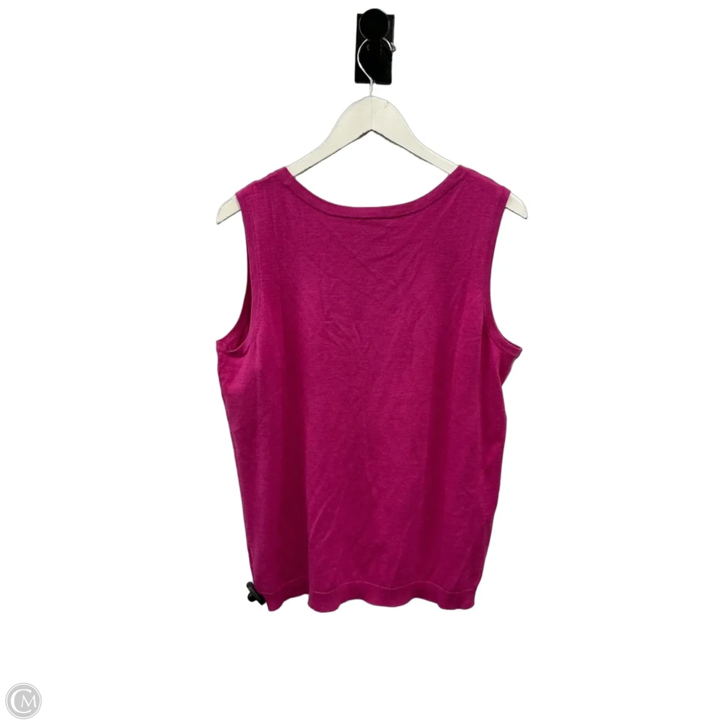 Top Sleeveless By Talbots In Pink, Size: 1x