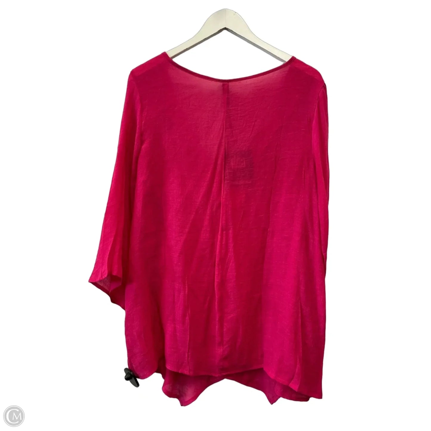 Top 3/4 Sleeve By Clothes Mentor In Pink, Size: L