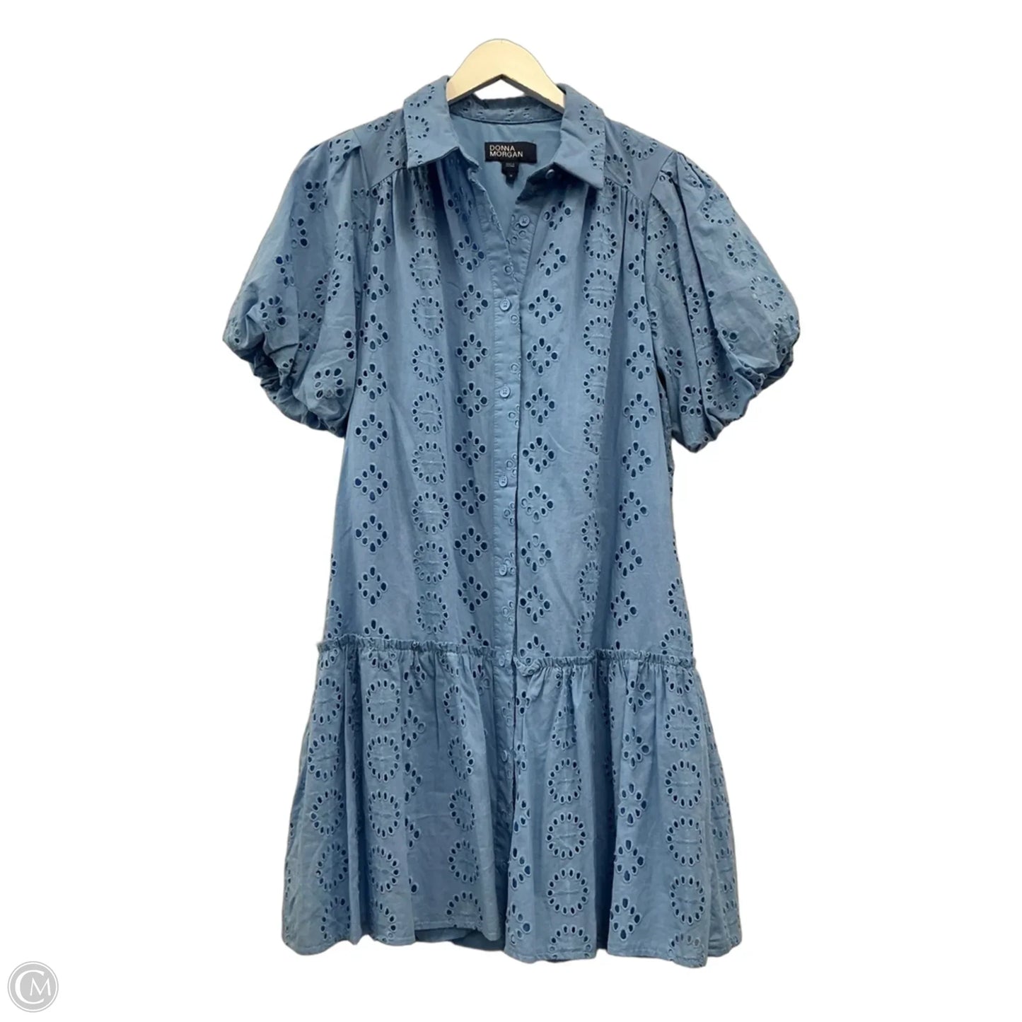 Dress Casual Midi By Donna Morgan In Blue, Size: M