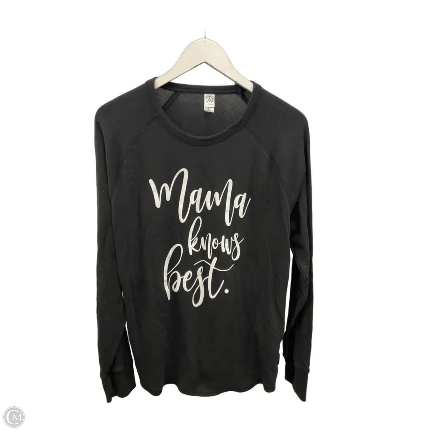 Top Long Sleeve By Alternative In Black, Size: L