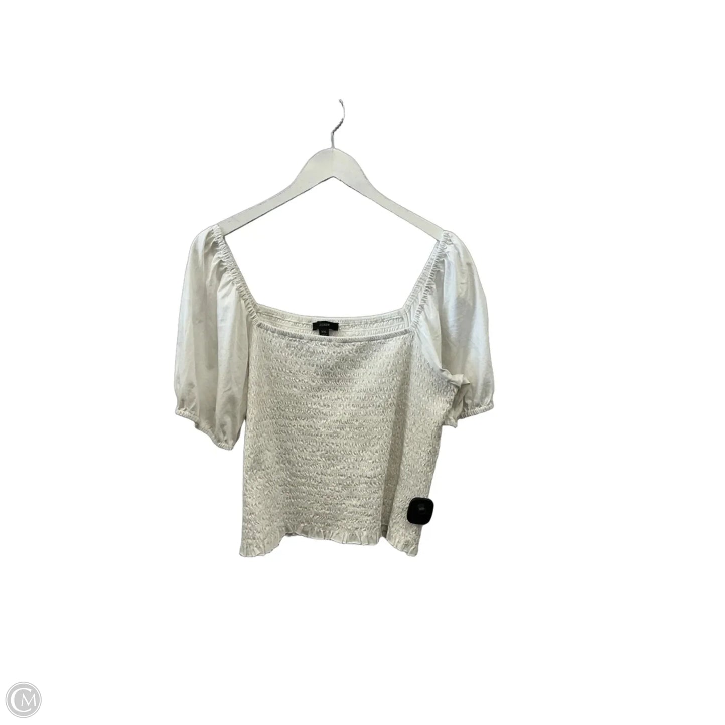Top Short Sleeve By J. Crew In White, Size: Xxl
