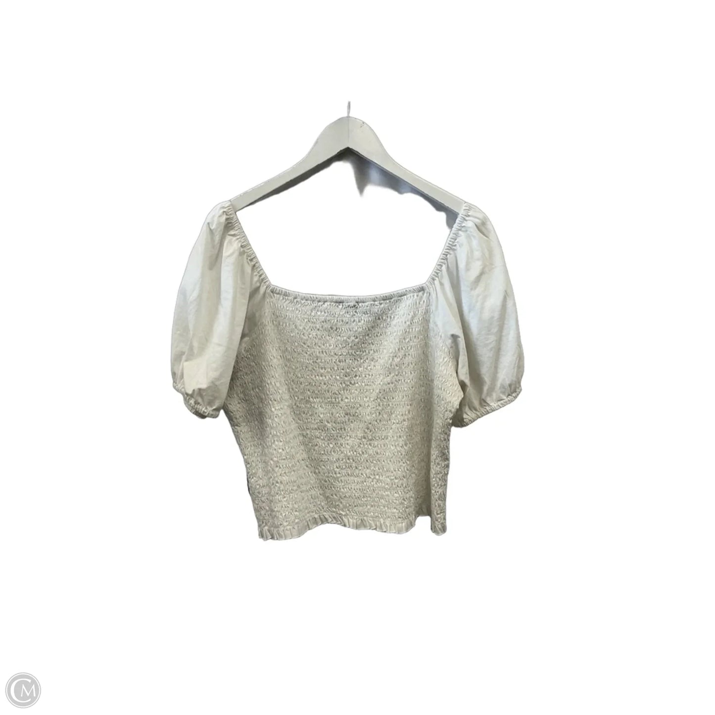 Top Short Sleeve By J. Crew In White, Size: Xxl