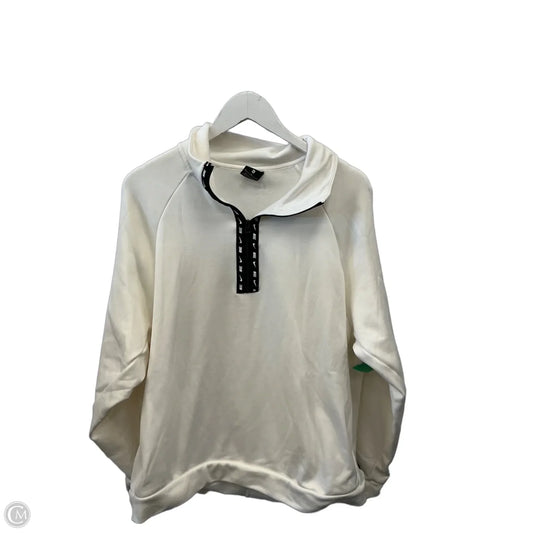 Athletic Sweatshirt Collar By Nike Apparel In White, Size: Xl