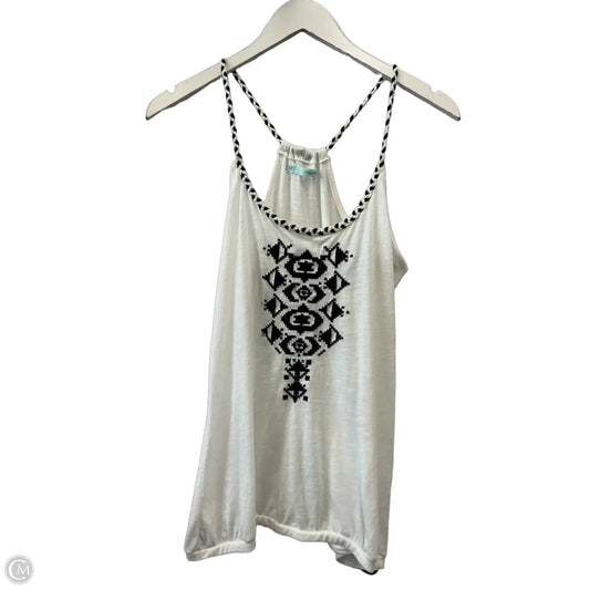 Top Sleeveless By Maurices In Black & White, Size: L
