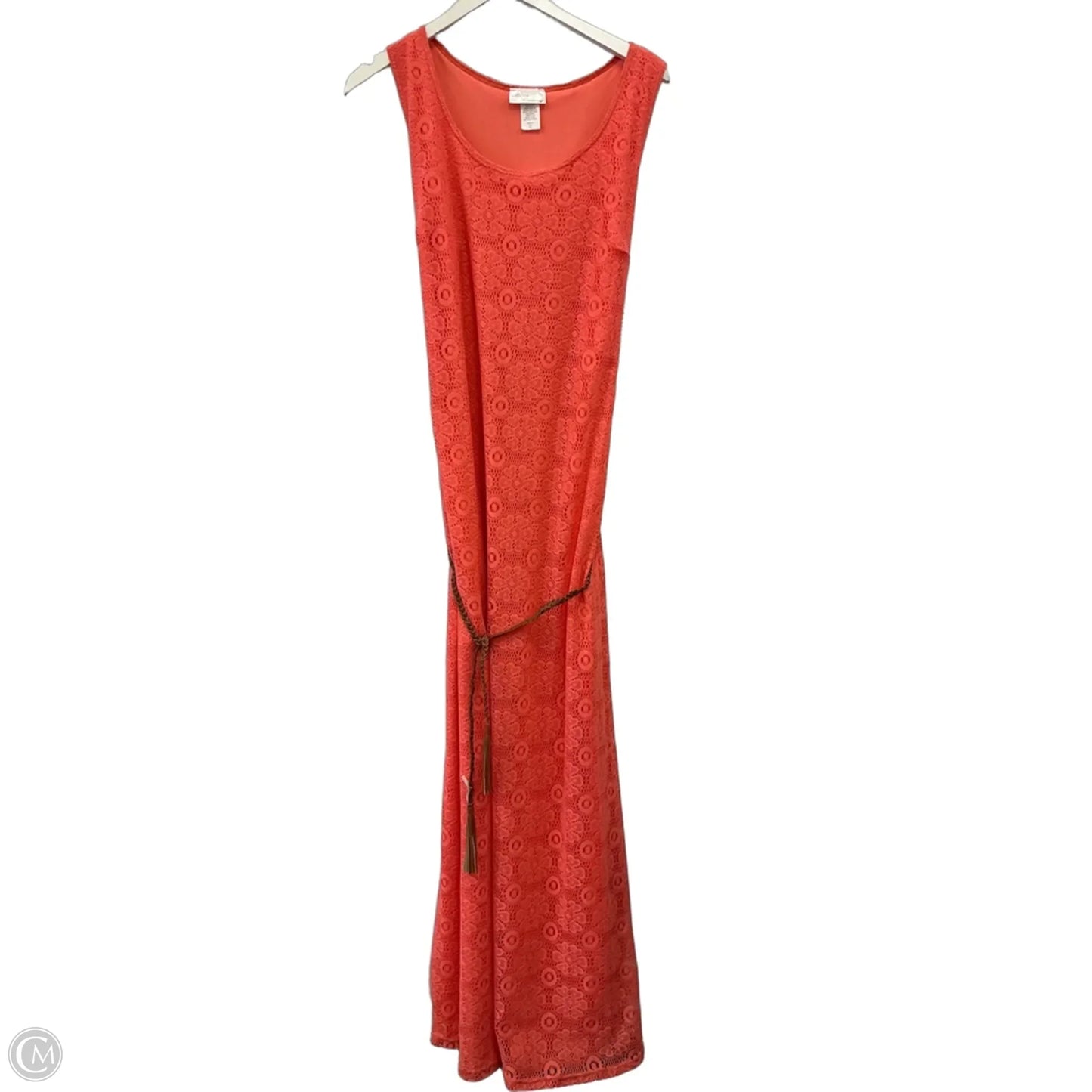 Dress Casual Maxi By Allison Brittney In Coral, Size: Xl