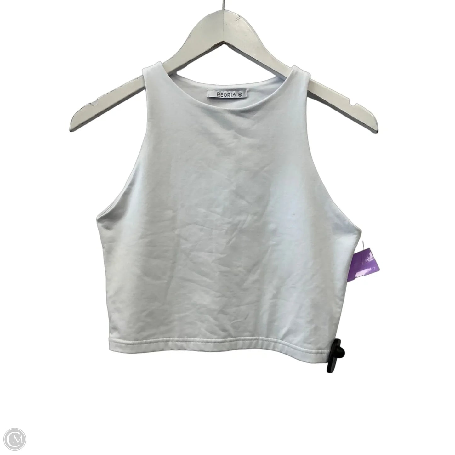 Top Sleeveless By Reoria In White, Size: M