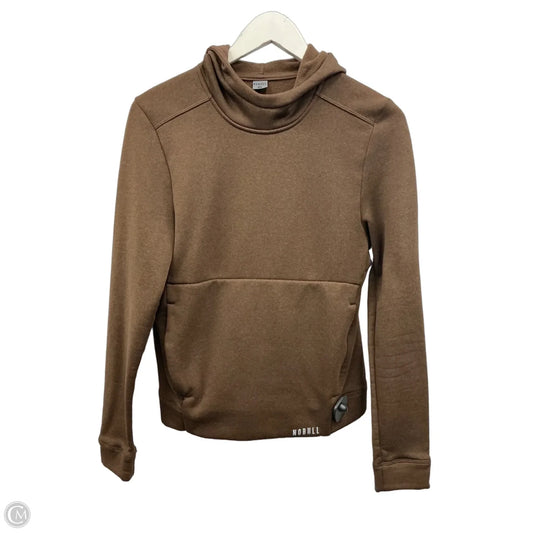 Sweatshirt Hoodie By Nobull In Brown, Size: M