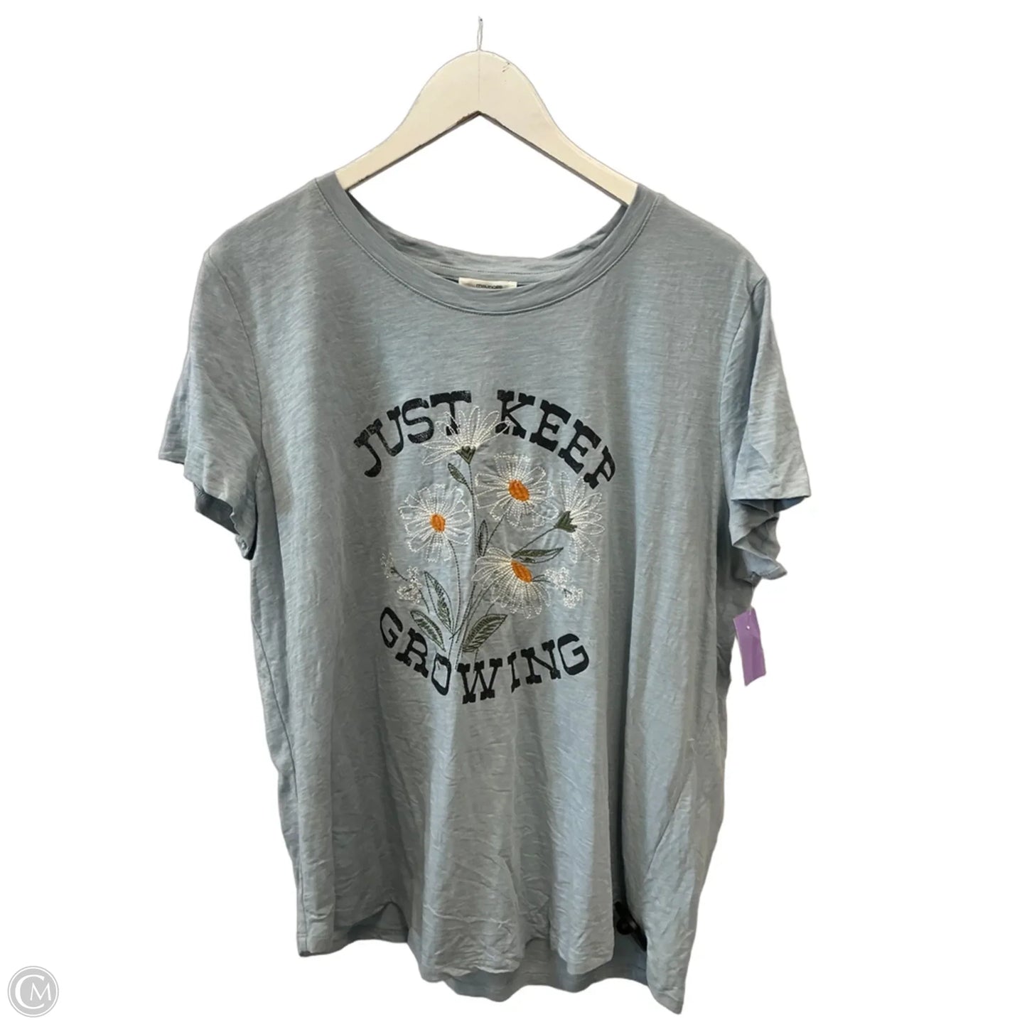 Top Short Sleeve By Maurices In Blue, Size: Xxl