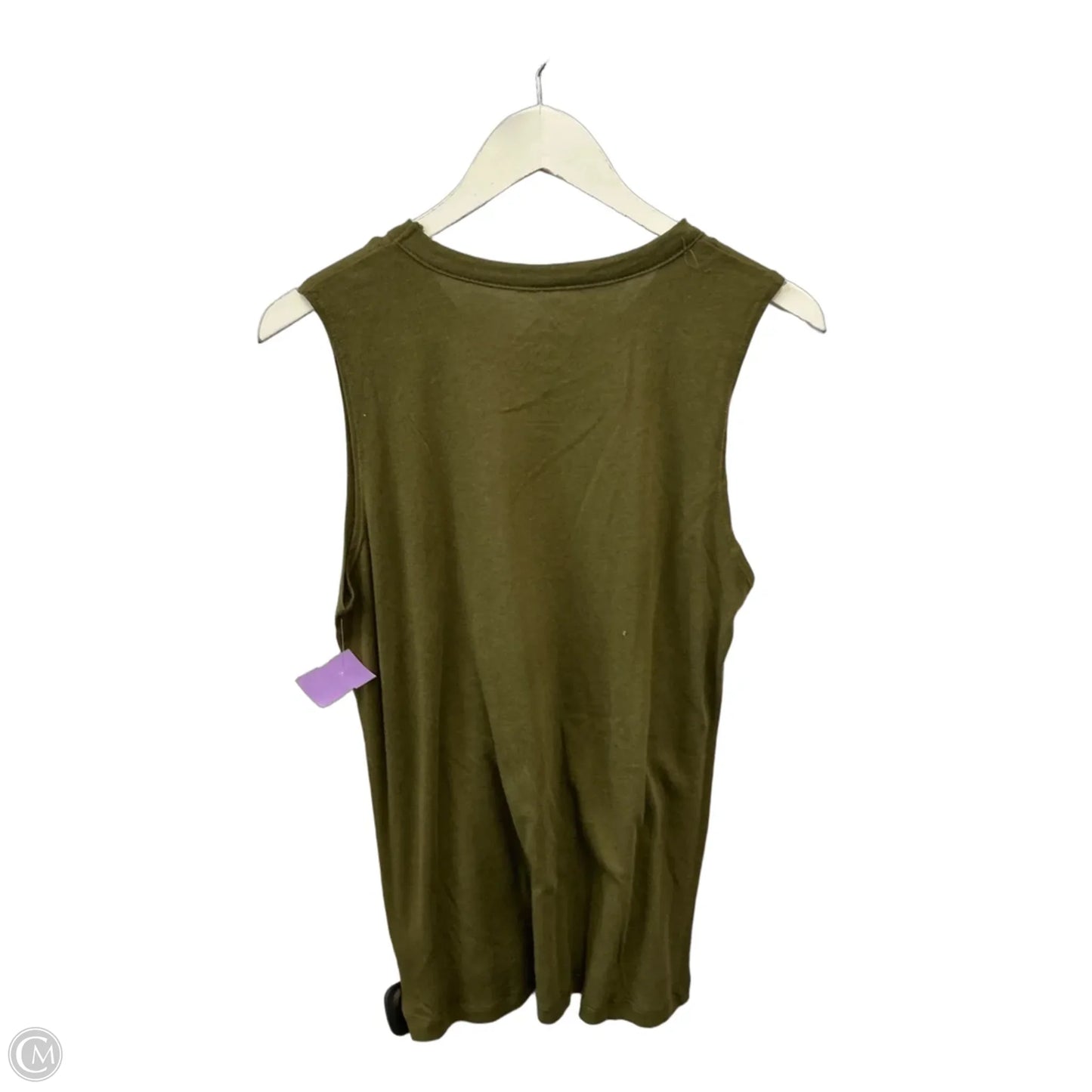 Top Sleeveless By Chaser In Green, Size: M