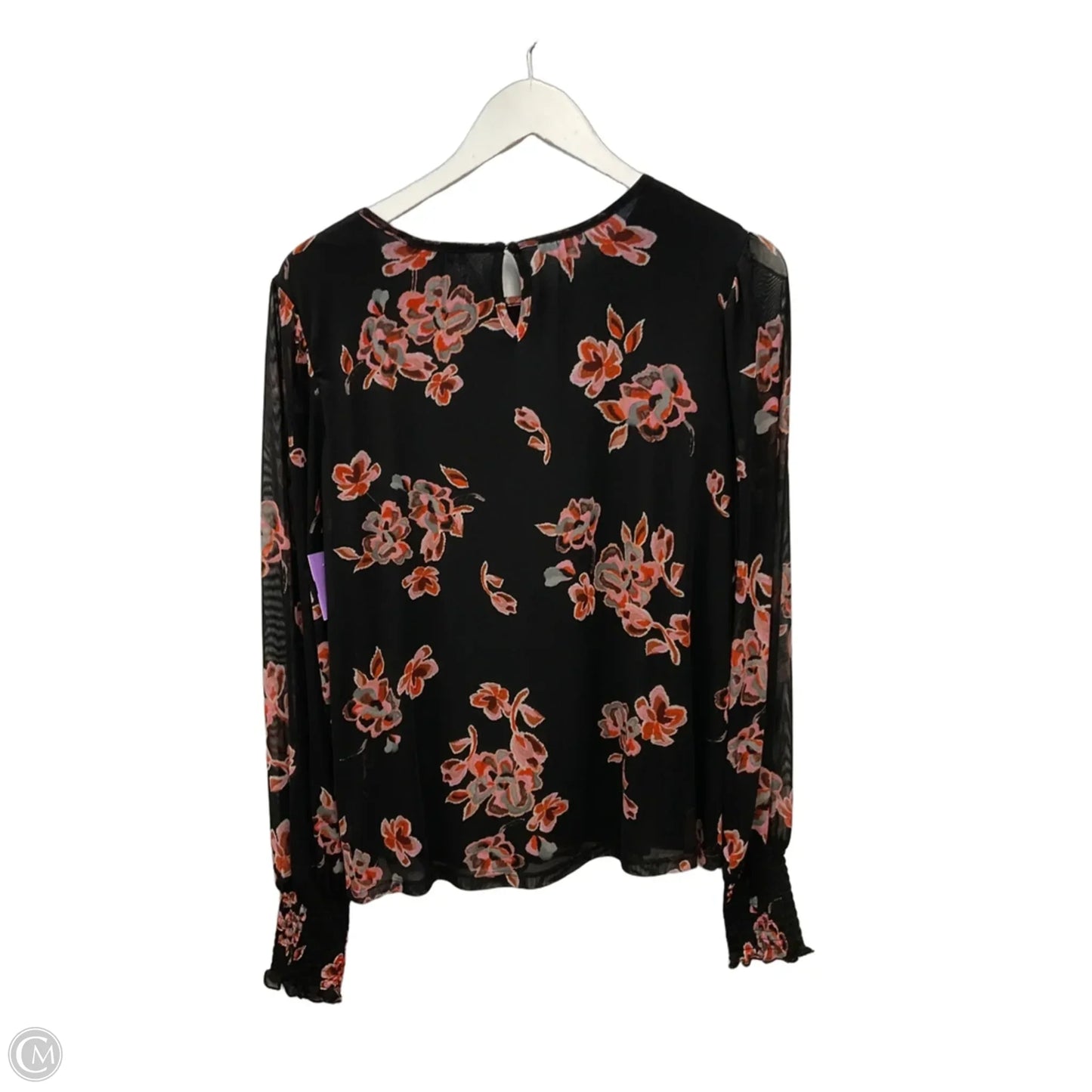 Top Long Sleeve By Sanctuary In Black & Pink, Size: S