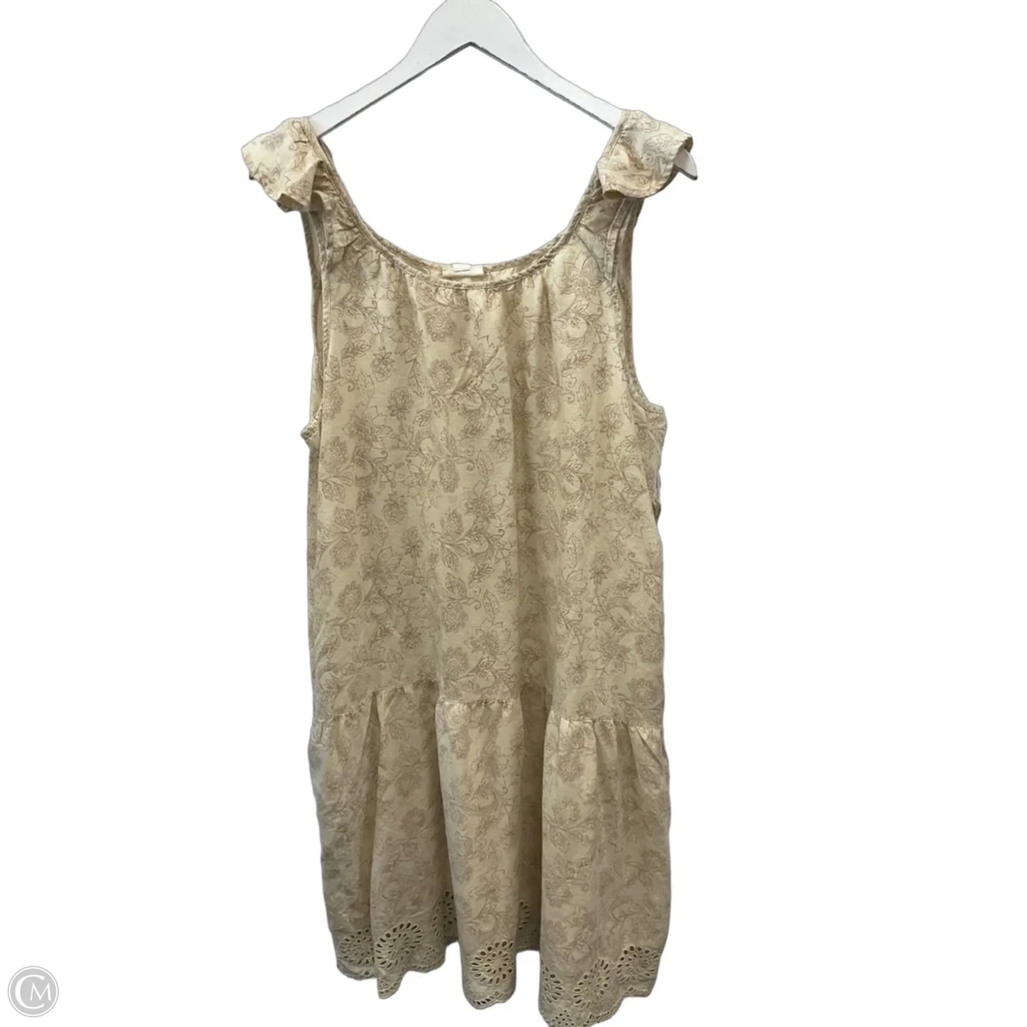 Dress Casual Midi By Ana In Cream, Size: Xl