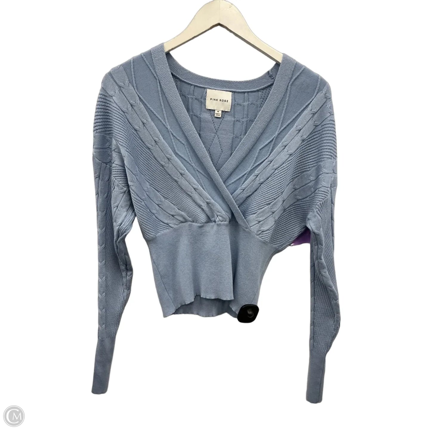 Sweater By Pink Rose In Blue, Size: M
