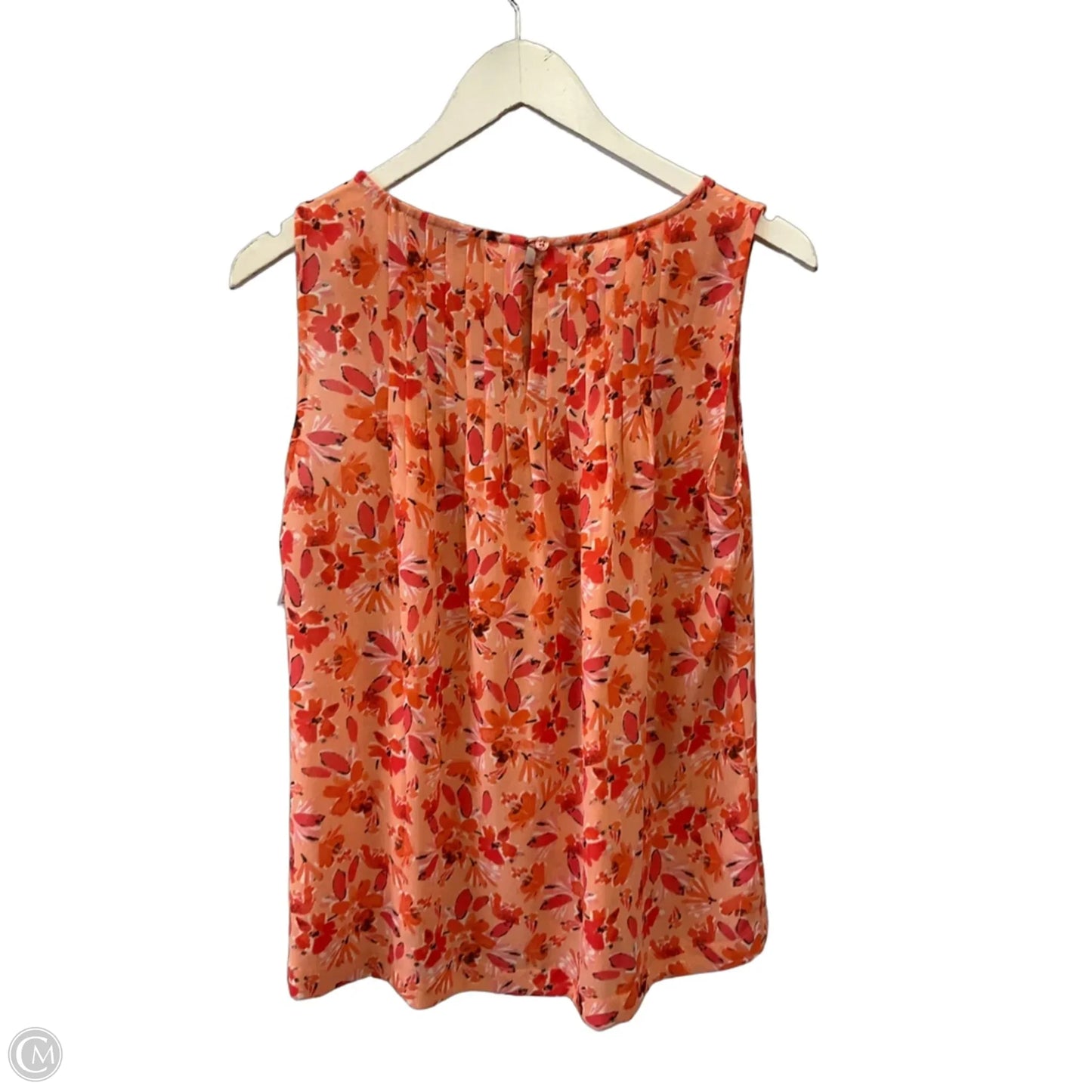 Top Sleeveless By Loft In Orange, Size: S