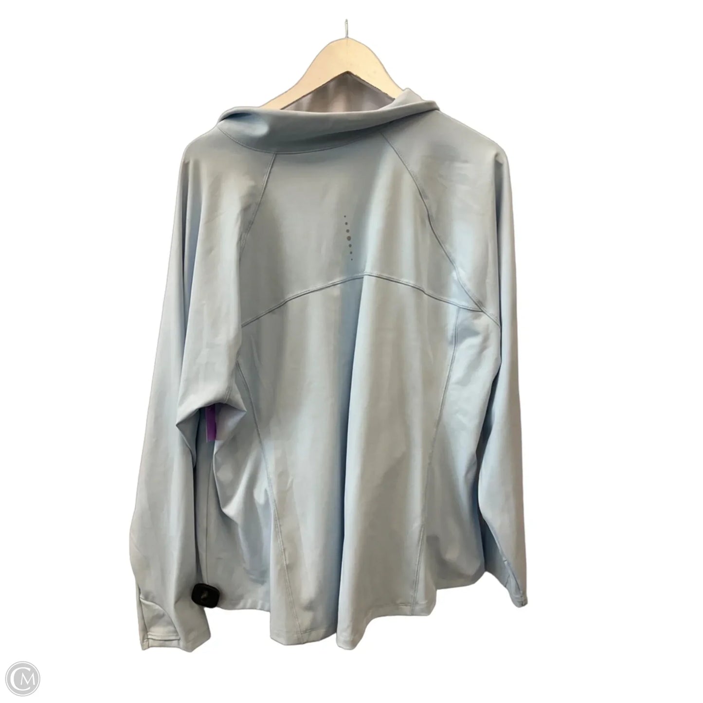 Athletic Jacket By Tek Gear In Blue, Size: 3x