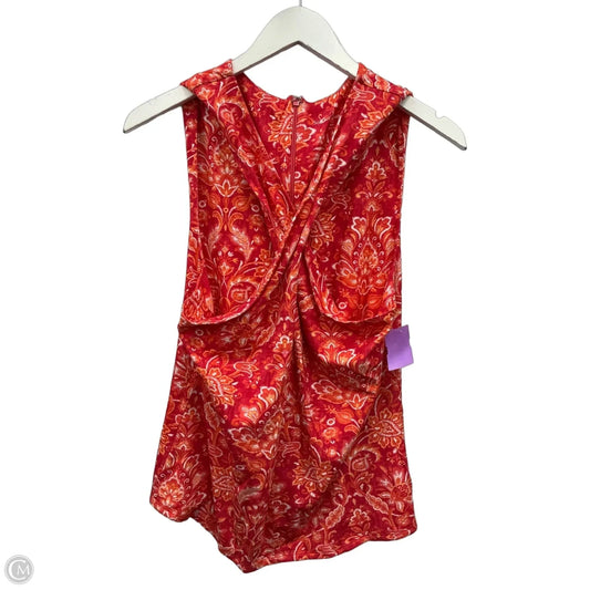 Top Sleeveless By Soft Surroundings In Orange & Pink, Size: L
