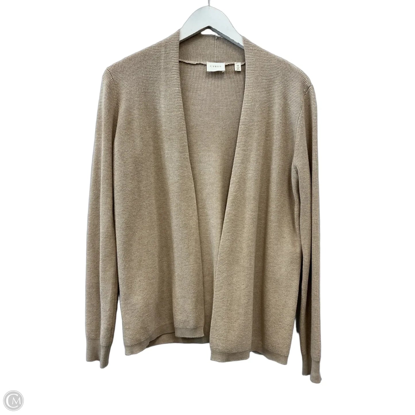 Sweater Cardigan By Cyrus In Tan, Size: M