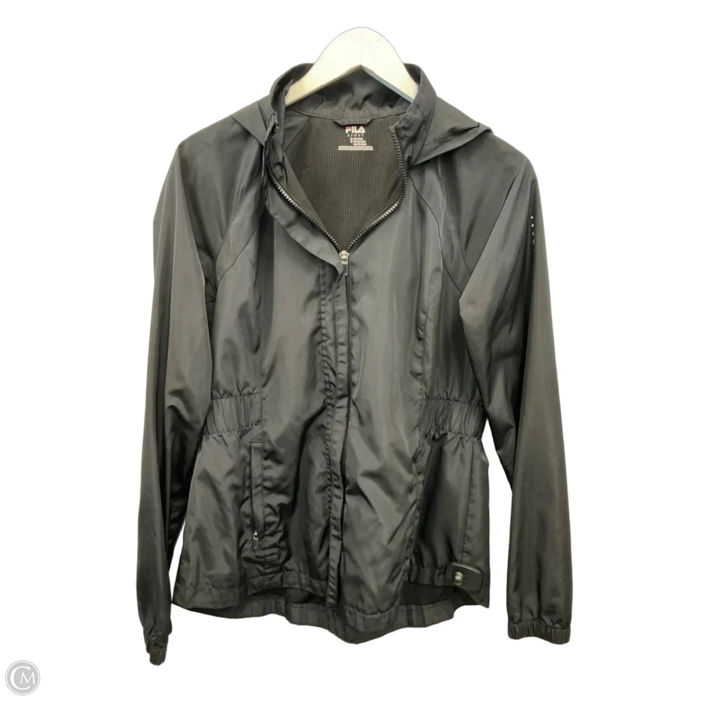 Jacket Windbreaker By Fila In Black, Size: S