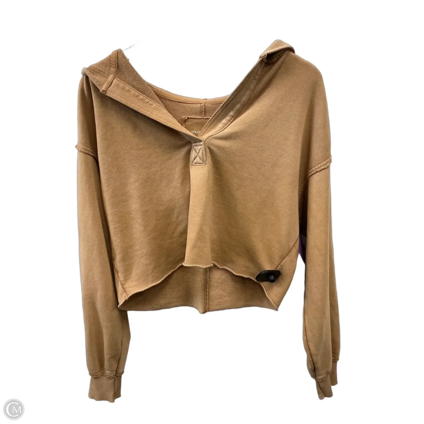 Sweatshirt Hoodie By Aerie In Tan, Size: Xs