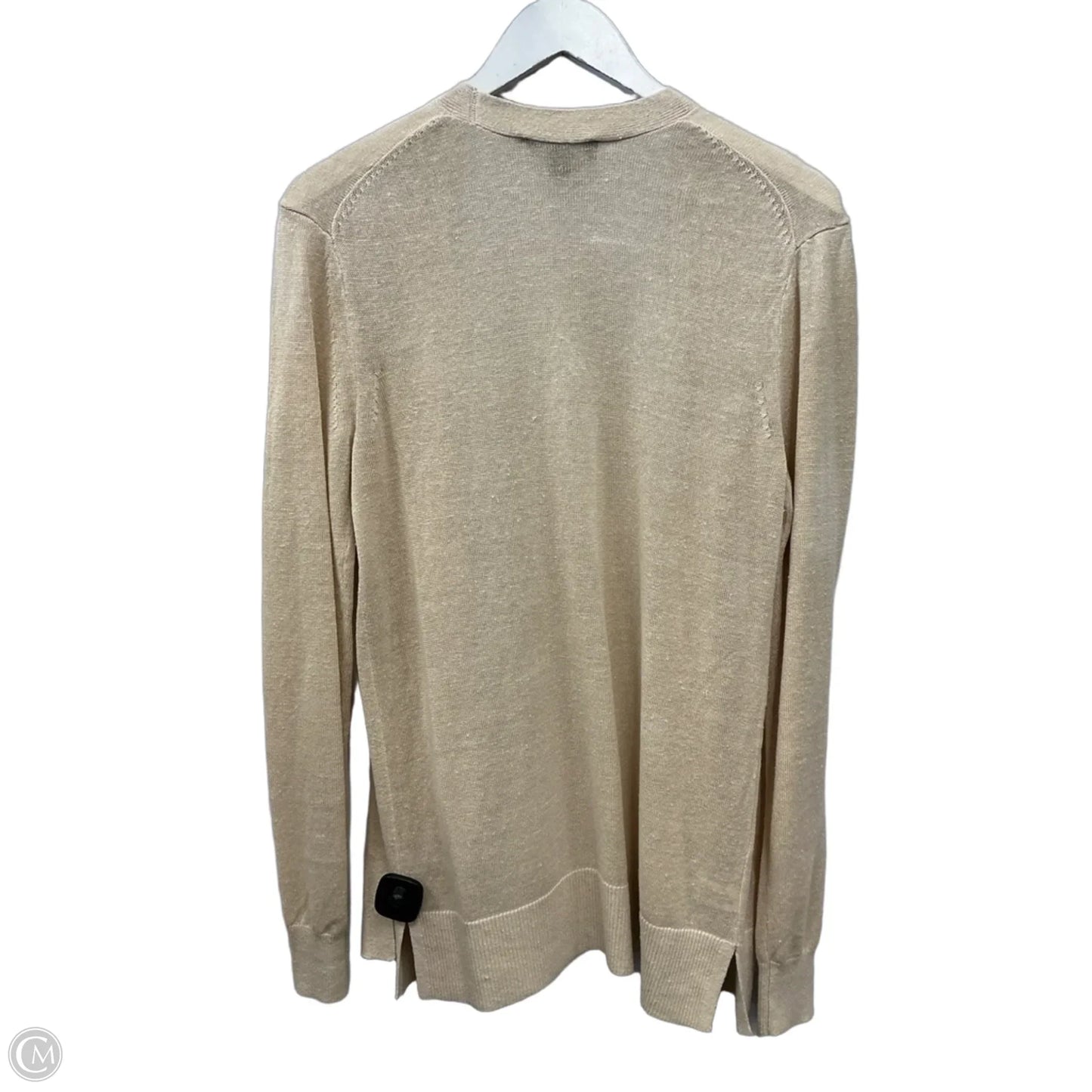 Sweater Cardigan By Ann Taylor In Cream, Size: S