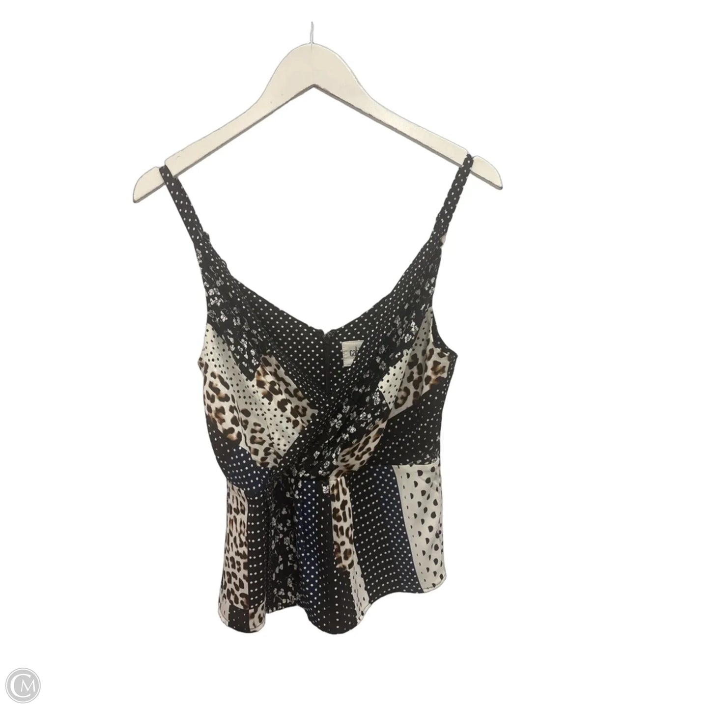 Top Sleeveless By Cabi In Black & White, Size: Xs