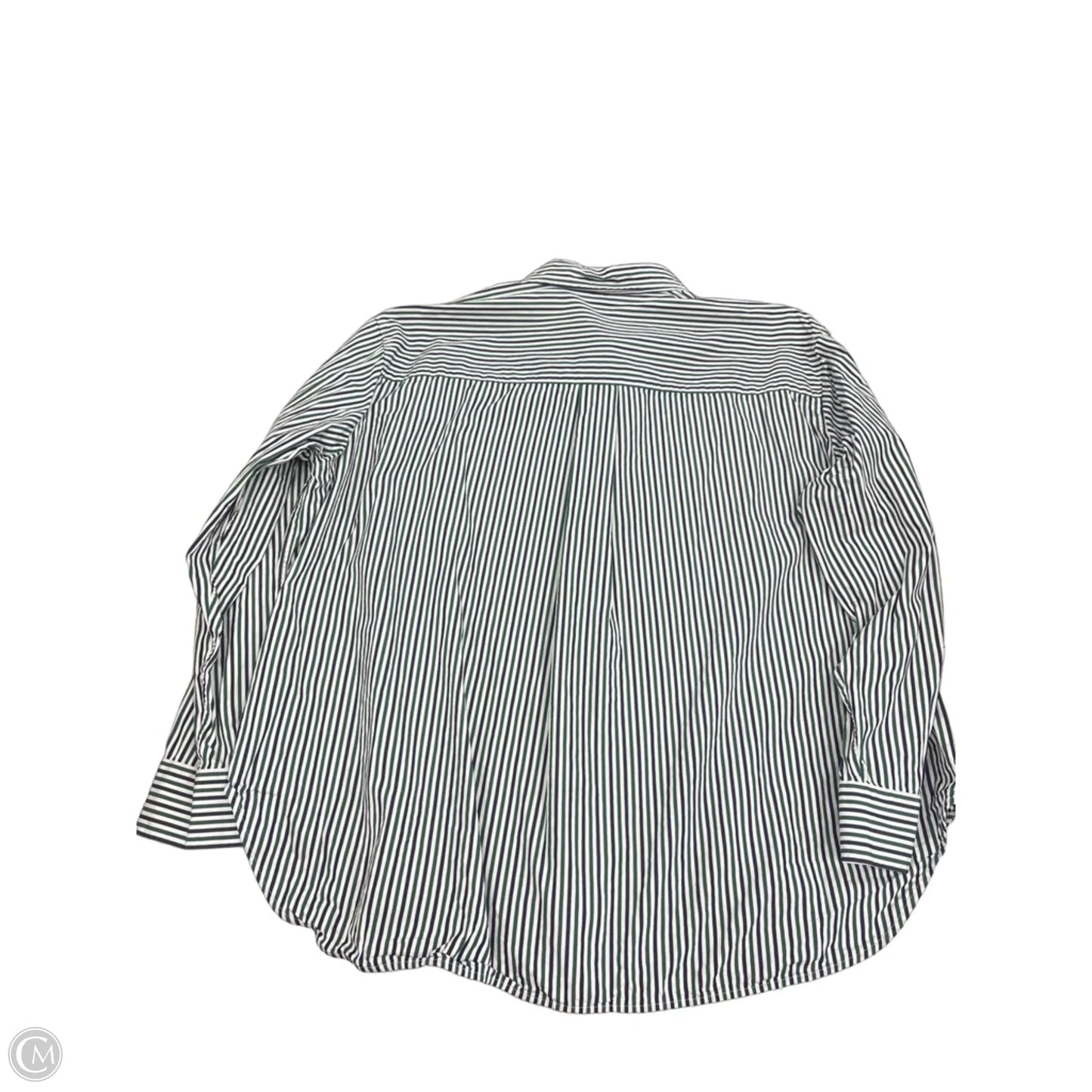 Top Long Sleeve By Spanx In Blue & Green, Size: 1x