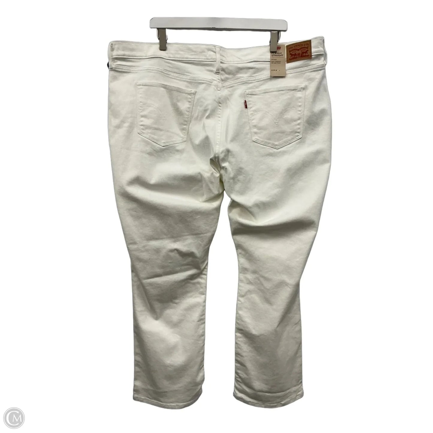 Jeans Boot Cut By Levis In White Denim, Size: 22