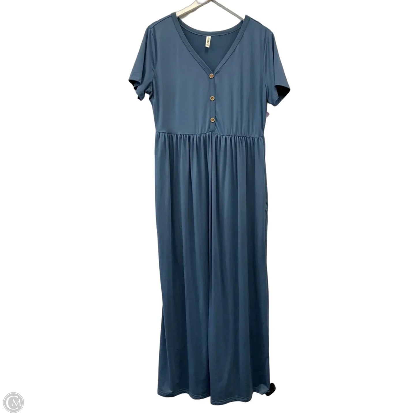 Dress Casual Maxi By Clothes Mentor In Blue, Size: Xl