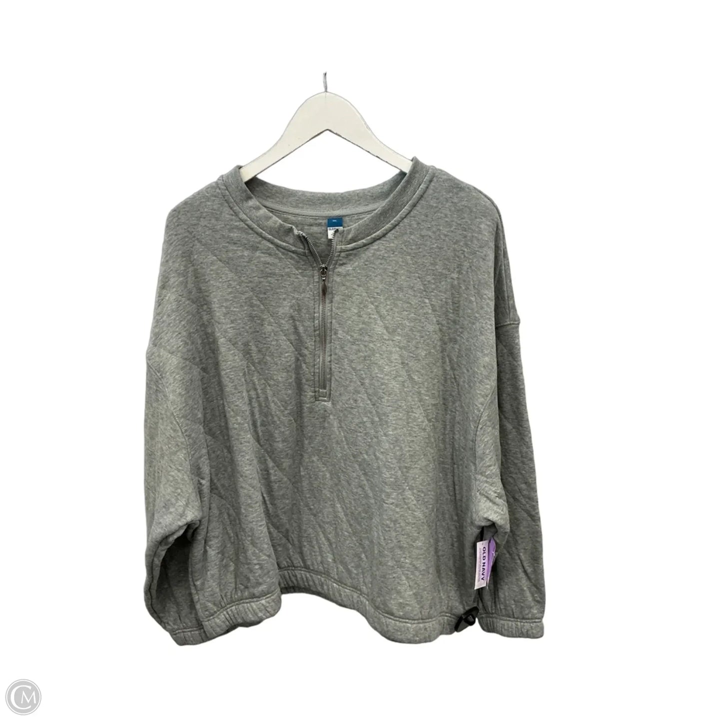 Sweatshirt Collar By Old Navy In Grey, Size: Xxl