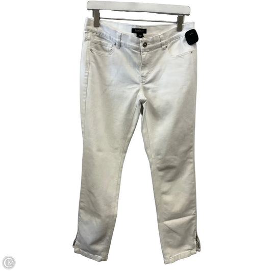Pants Cropped By White House Black Market In White Denim, Size: 6