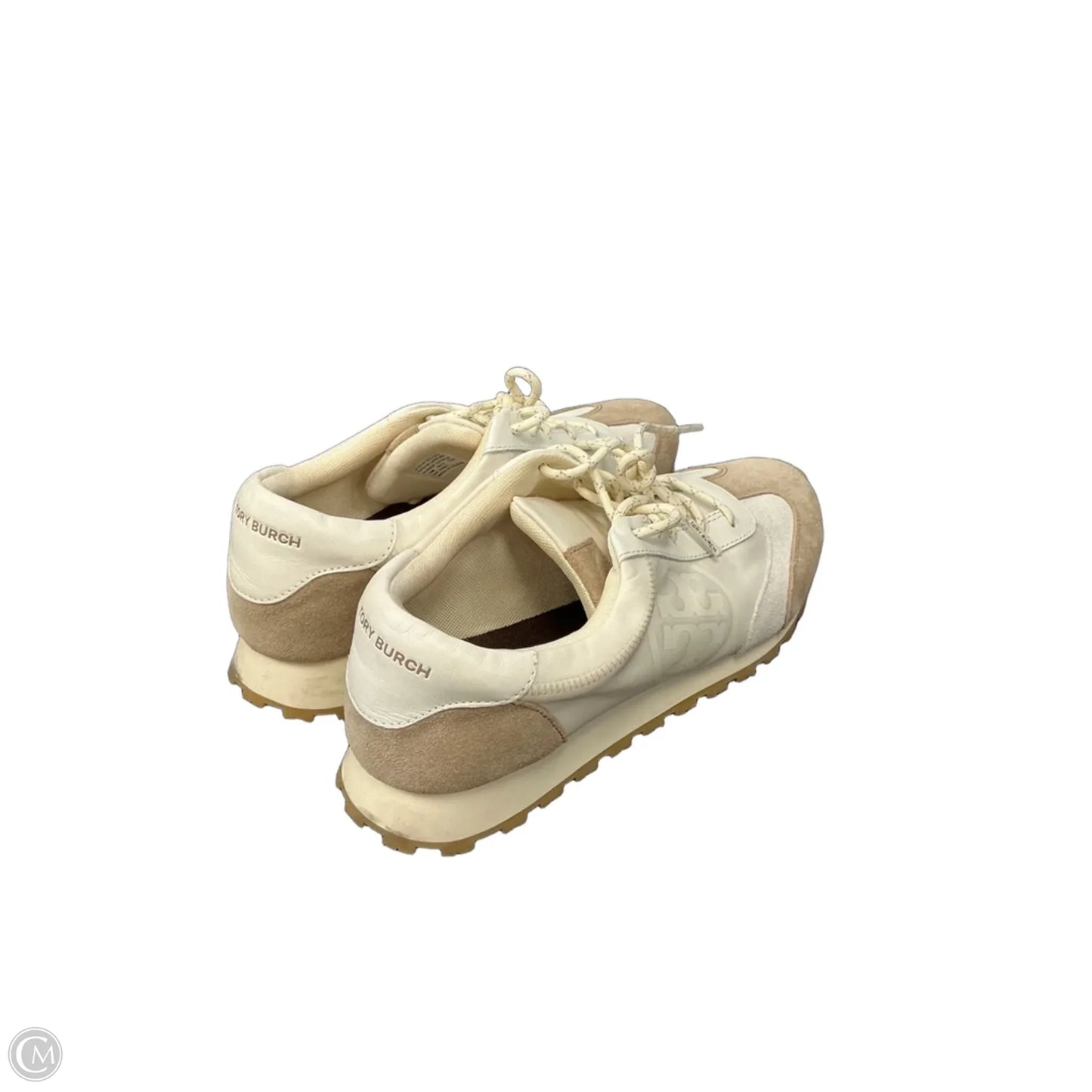 Shoes Designer By Tory Burch In Cream & Tan, Size: 10